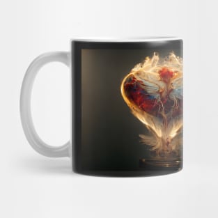 Flaming Heart Art  /  Flame Heart Unwind Designs Mug